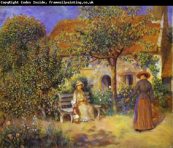 Pierre-Auguste Renoir Photo of painting Garden Scene in Britanny.